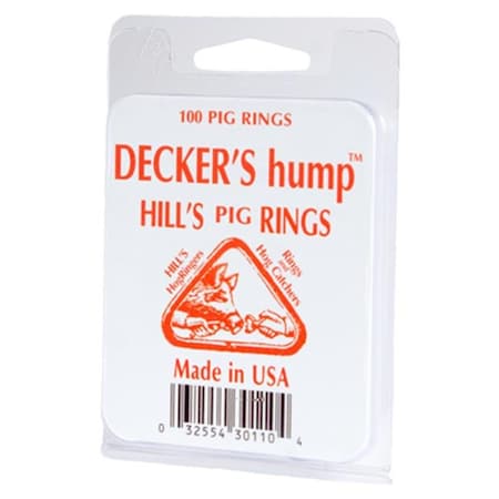 Decker Mfg Decker Mfg 1 100 Pack No. 1 Pig Ring 144824